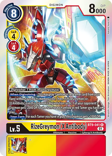 RizeGreymon (X Antibody) (BT9-041) card