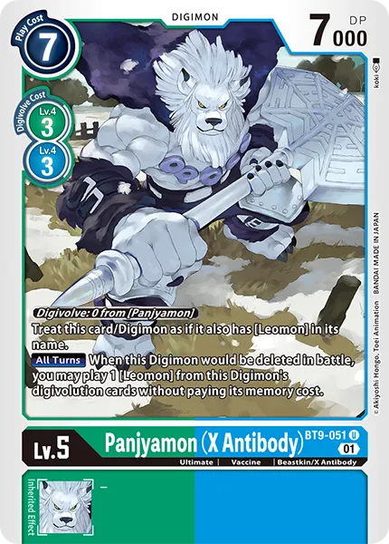 Panjyamon (X Antibody) (BT9-051) card
