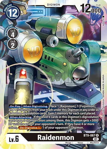 Raidenmon (BT9-067) card