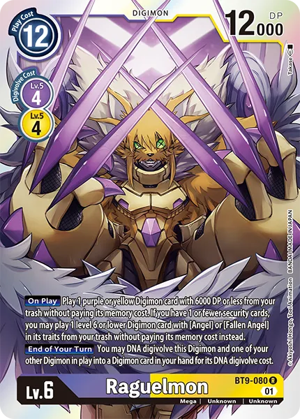 Raguelmon (BT9-080) card