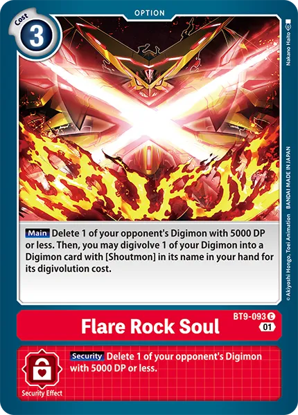 Flare Rock Soul (BT9-093) card