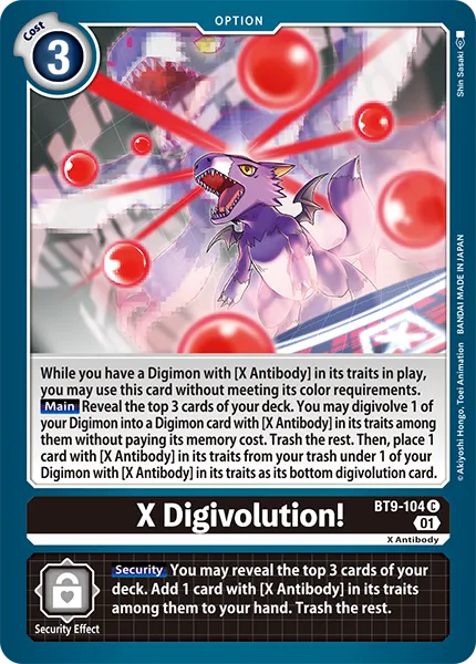 X Digivolution! (BT9-104) card