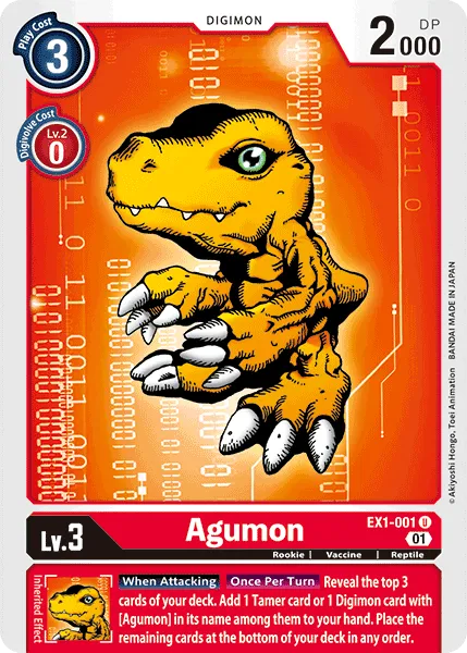 Agumon (EX1-001) card