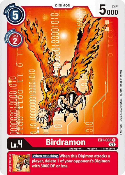 Birdramon (EX1-003) card