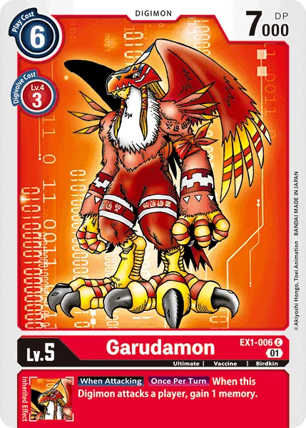 Garudamon (EX1-006) card