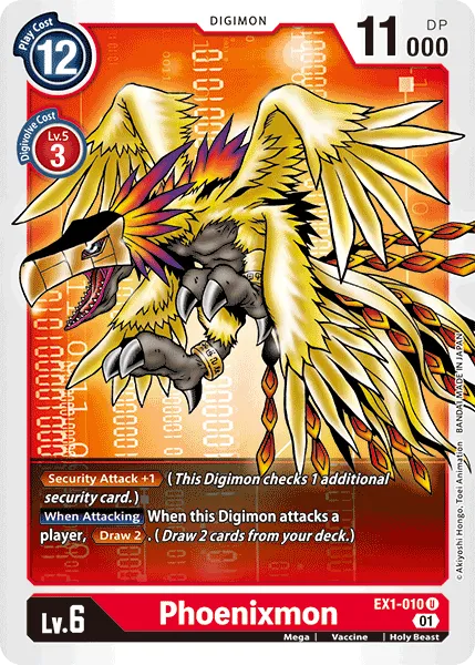 Phoenixmon (EX1-010) card