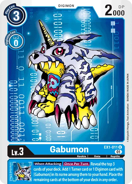 Gabumon (EX1-011) card