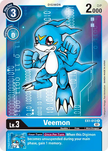 Veemon (EX1-013) card
