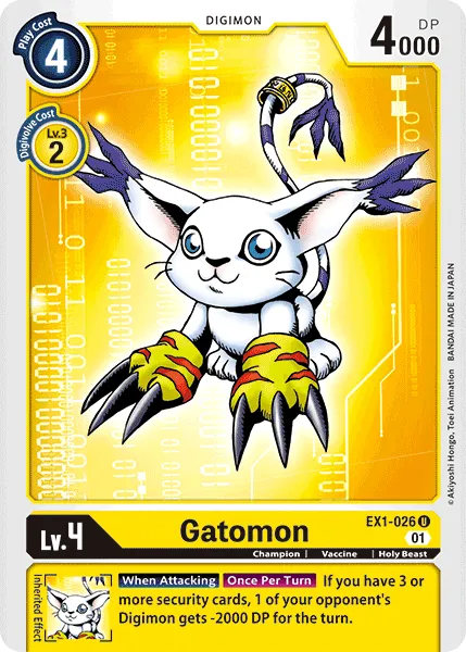 Gatomon (EX1-026) card