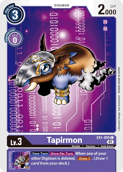 Tapirmon (EX1-055) card