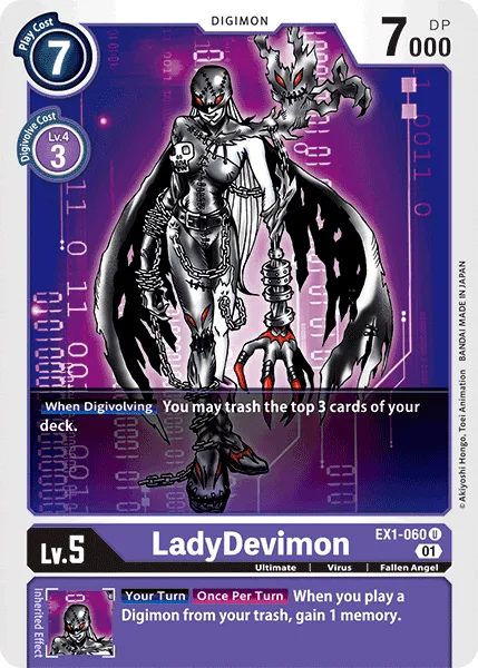 LadyDevimon (EX1-060) card
