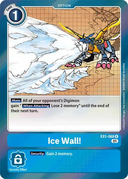 Ice Wall! (EX1-068) card