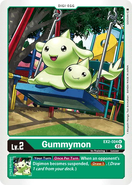 Gummymon (EX2-004) card