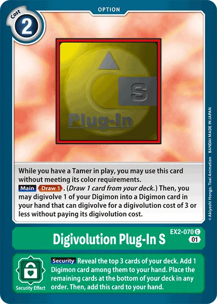 Digivolution Plug-In S (EX2-070) card