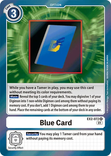 Blue Card (EX2-072) card