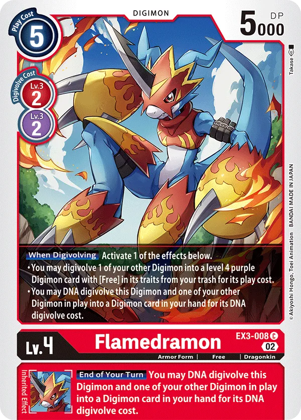Flamedramon (EX3-008) card