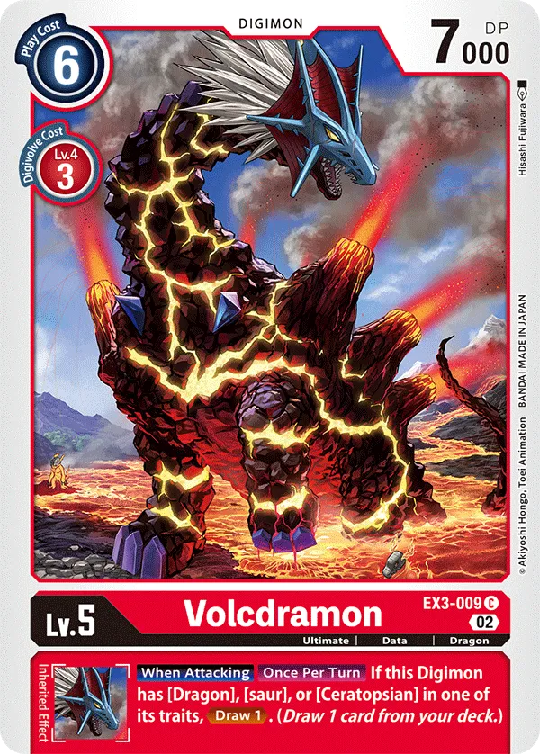 Volcdramon (EX3-009) card
