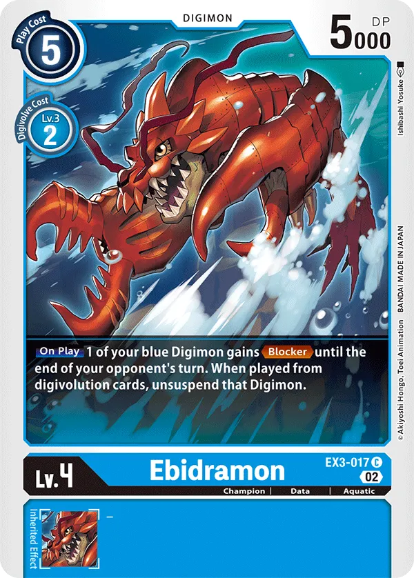 Ebidramon (EX3-017) card