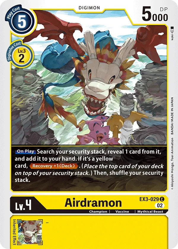 Airdramon (EX3-029) card