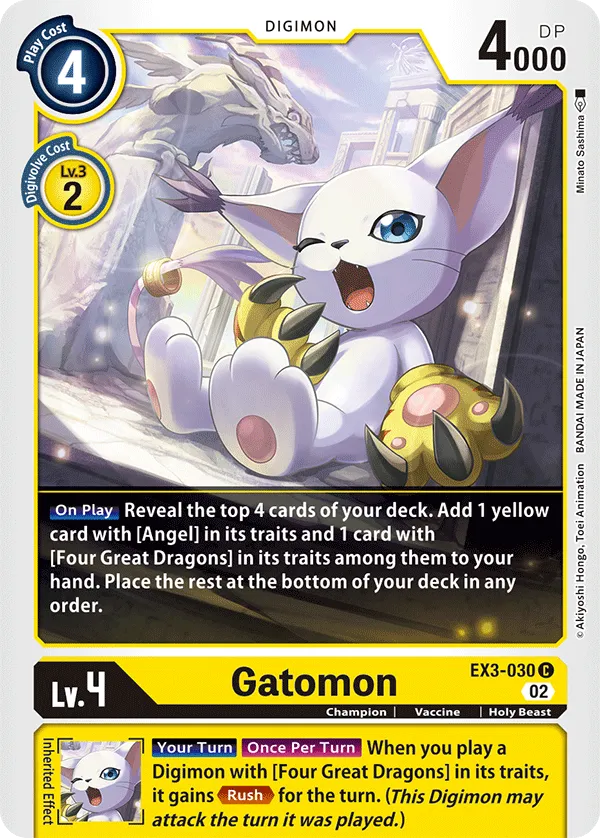Gatomon (EX3-030) card