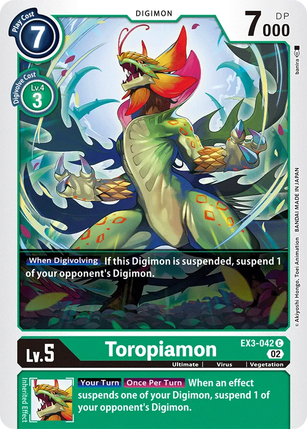 Toropiamon (EX3-042) card