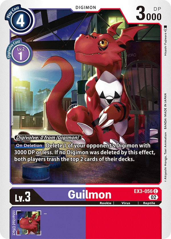 Guilmon (EX3-056) card