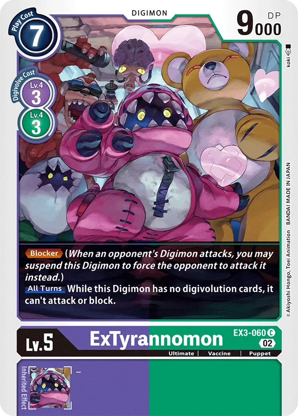 ExTyrannomon (EX3-060) card