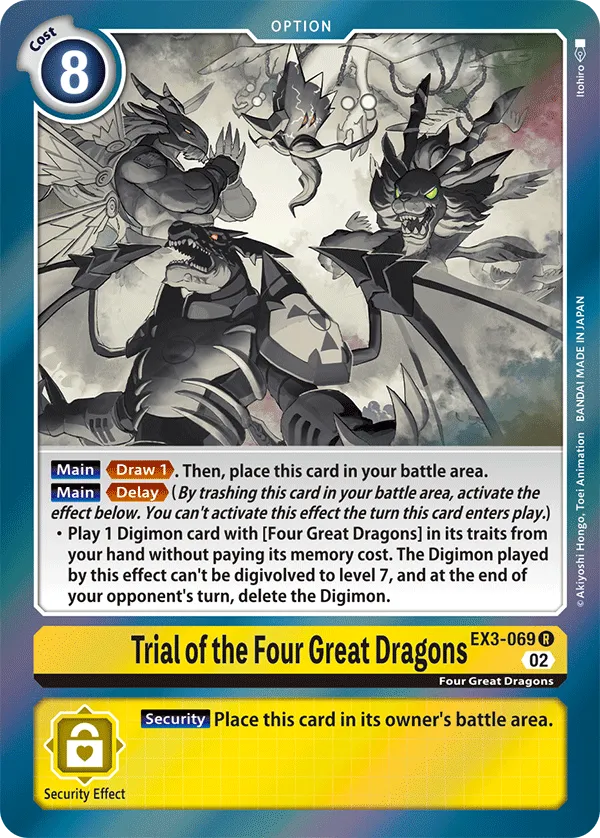 Trial of the Four Great Dragons (EX3-069) card