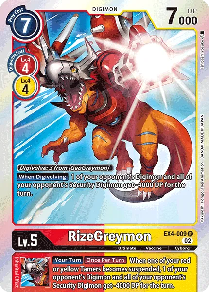 RizeGreymon (EX4-009) card