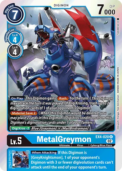 MetalGreymon (EX4-020) card