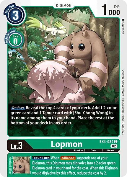 Lopmon (EX4-034) card