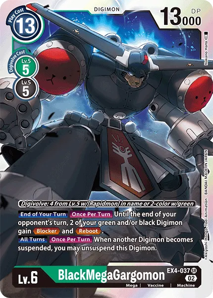 BlackMegaGargomon (EX4-037) card
