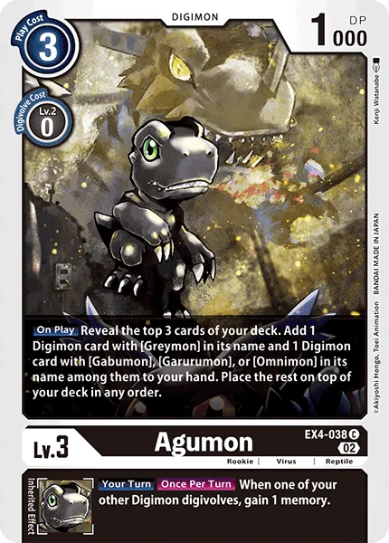 Agumon (EX4-038) card