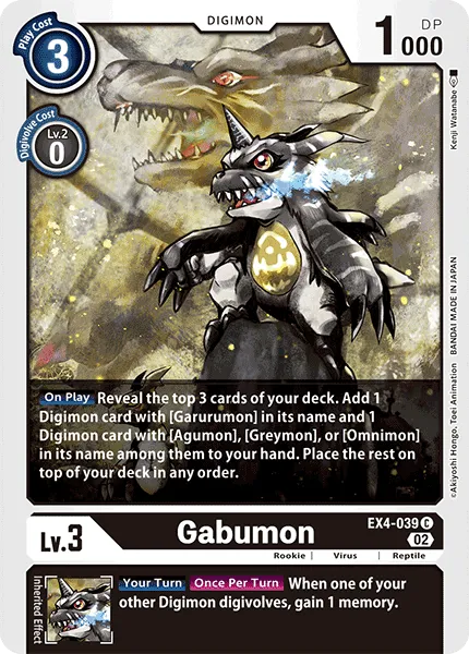Gabumon (EX4-039) card