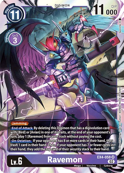 Ravemon (EX4-058) card