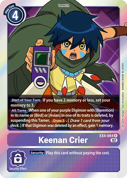 Keenan Crier (EX4-064) card