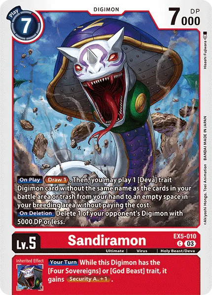 Sandiramon (EX5-010) card