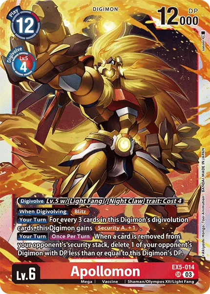 Apollomon (EX5-014) card