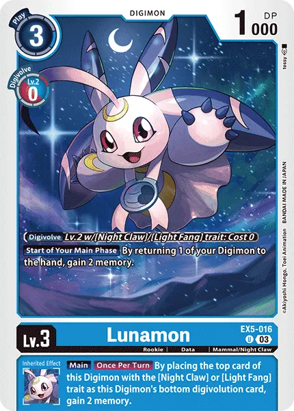 Lunamon (EX5-016) card
