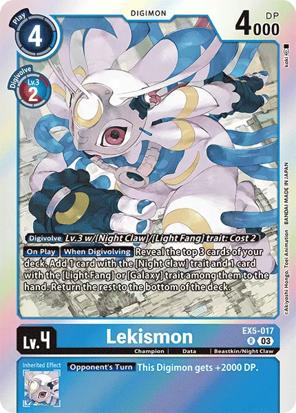 Lekismon (EX5-017) card
