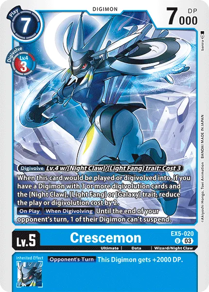 Crescemon (EX5-020) card