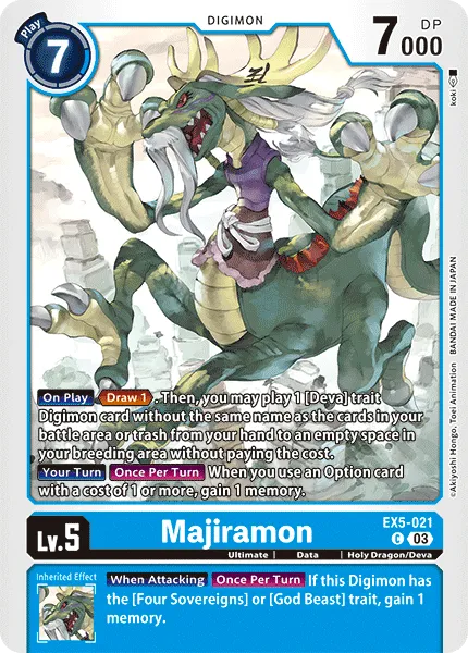 Majiramon (EX5-021) card