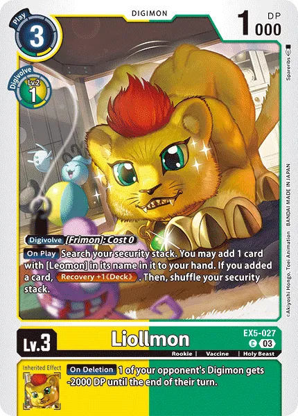 Liollmon (EX5-027) card