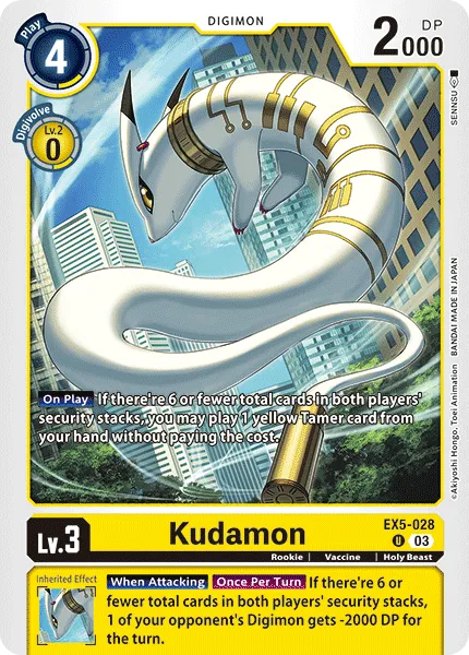 Kudamon (EX5-028) card