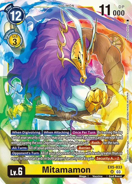 Mitamamon (EX5-033) card