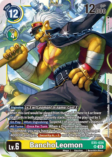 BanchoLeomon (EX5-034) card