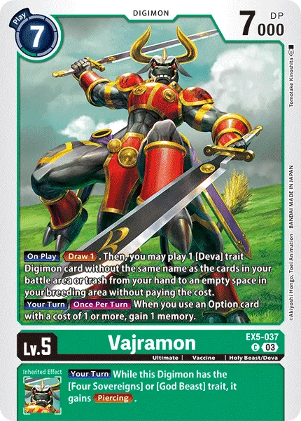 Vajramon (EX5-037) card