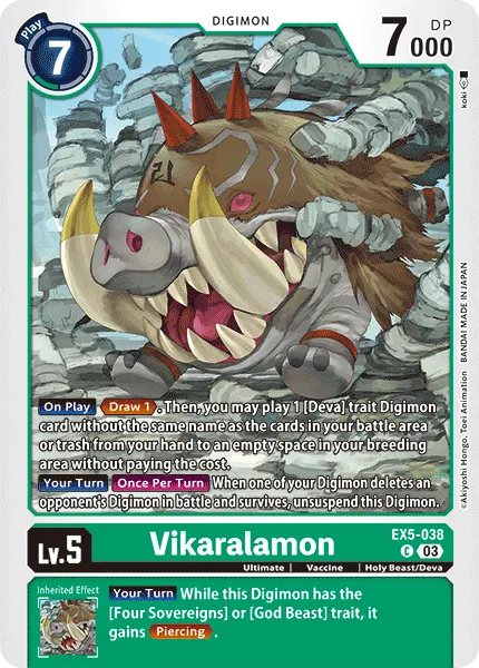 Vikaralamon (EX5-038) card