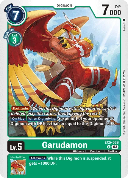 Garudamon (EX5-039) card