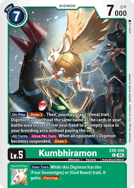 Kumbhiramon (EX5-040) card